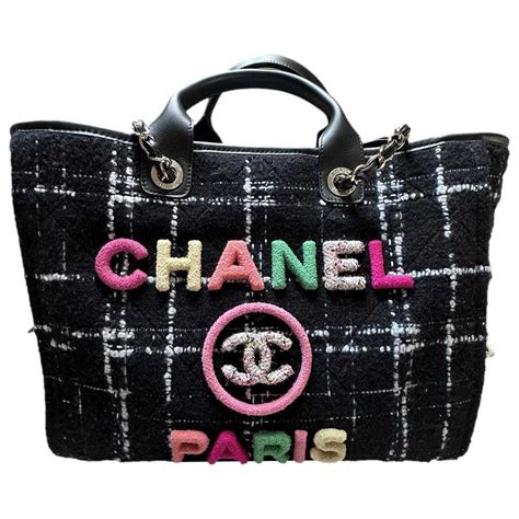 replica chanel deauville|chanel deauville tweed tote.